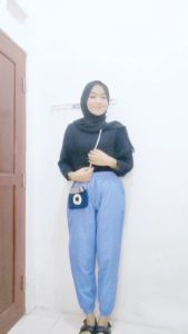 Celana Jogger Jumbo Jeans Polos Wanita Terbaru Termurah Terlaris