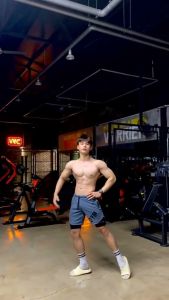 Quần Đùi Tập Gym 2 Lớp Mẫu Chữ GYM Chất Thun Co Giãn Thoáng Mát