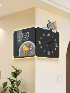 CTYLIGHTZ | Creative Dual-Sided Corner Wall Clock