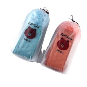 Ba bộ chi tiết khăn tắm tắm cọ xát tạo tác mở rộng và dày lên bùn cọ xát và khử nhiễm bóng tắm bộ kết hợp kéo lại dải chà lại khăn