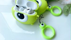 Vỏ đựng ốp case bảo vệ hộp đựng tai nghe bluetooth không dây cho Airpods 1/2/Pro chống va đập bám bụi mike xanh lá - Shopbo247