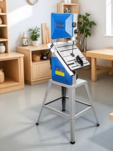 Fosai Portable Electric Band Saw Metal Cutting Machine 10 Inch Woodworking Curved Saw Home Use Hand Tool Hardware Store