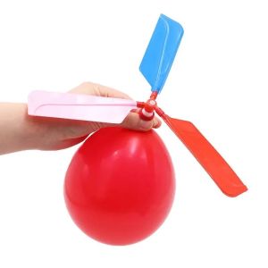 5PCS Balloon Helicopter Childrens Outdoor Fun Launcher Set Balloon Parent Child Interactive Childrens Puzzle Toy Gift