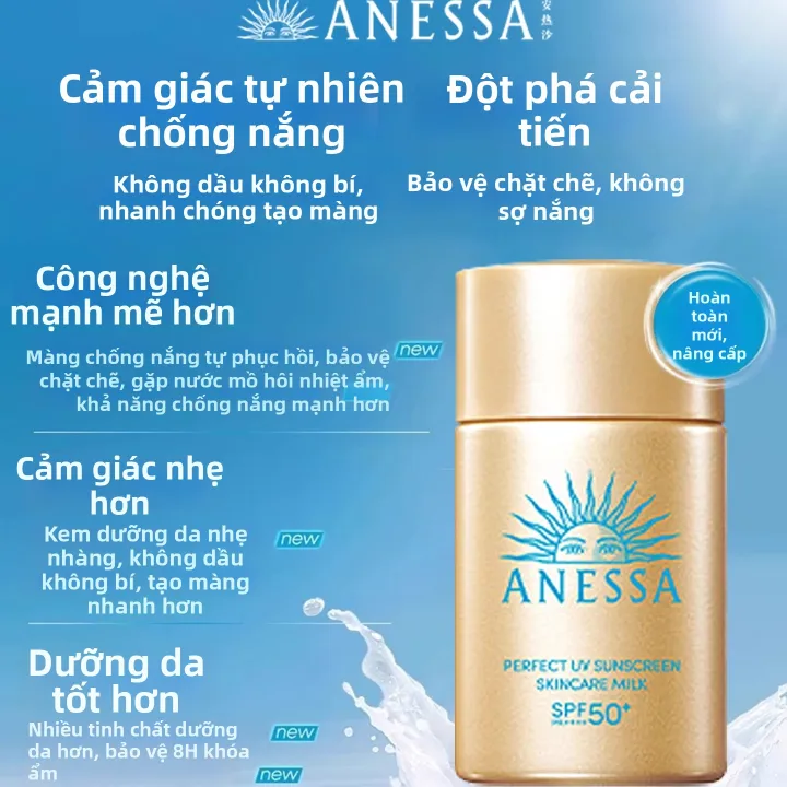 Anessa Kem Chống Nắng Bảo Vệ UV Làm Mát 20ml Chống Nắng Cao SPF50+ PA++++