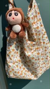 กระเป๋าลายดอกไม้ ดอกชบา