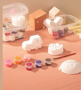 DIY mainan painting gypsum/ mainan edukasi melukis gypsum/ DIY painting kids