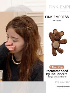 PINK EMPRESS | Cute Bear Hair Clips for Side and Fringe