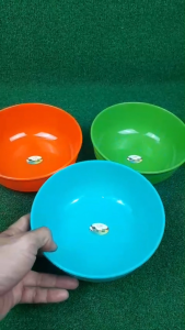 Mangkok Plastik Ramen Jepang Warna 1 Lusin 7.5 Inch