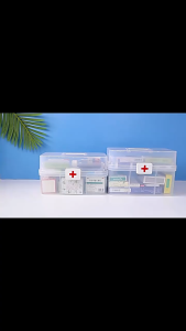 First Aid Storage Medicine Storage Box Family Medical Large Capacity Double-layer Medicine Container