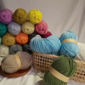 p5u7  Doll Clothes 4ply Yarn Hand Knitting Soft Crochet wool Wool Blended Yarn Cotton Handicraft Weave For Scarf Sweater Hat DIY Multicolor