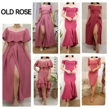 Buy Casual Dress Old Rose Gold Color online Lazada .ph