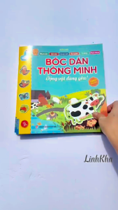 Sách bóc dán thông minh - Khủng Long - Giao thông - Động Vật - Rau củ quả (Lẻ tự chọn) Minh Thắng