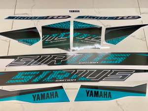 Bộ tem sirius 2021 màu xanh hàng nhập Thái Lan thiết kế chất lượng cao dành trang trí riêng cho dòng xe này tem in lụa màu sắc rất đẹp và bền giá bán cực tốt bán lẻ như bán sỉ