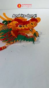 SUPERSAVE 2025 Dragon Lantern Decoration 春节新年装饰品门口挂件舞龙挂饰吊店铺超市氛围场景布置 Chinese New Year Decorations CNY Decorations 2025