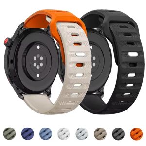 20mm 22mm Sports Silicone Watch Band for Samsung Galaxy Watch 7 6 5 4 Huawei Watch 5 GT6-5-4 46mm Comfortable Amazfit Active Max