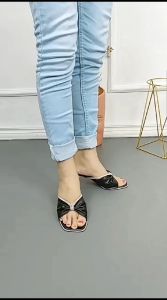 50 an Store - ADRIANA Heels Sepatu Wanita Hak Kaca Tali Permata Pita Kerut Sandal Fashion Stylish