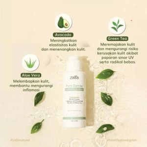 Zalfa natural pure barrier gentle facial wash healthy glow