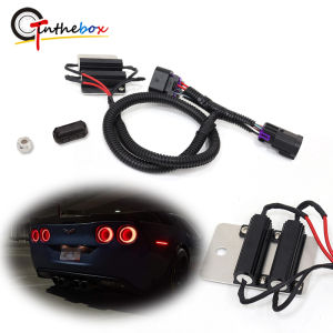 Car LED Taillight Resistor Warning Flicker Canceller Decoder Hyper Flash Fix Resistor Harnesses Kit For Chevrolet Corvette C6