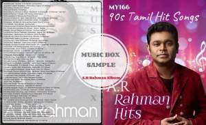 USB pendrive mp3 song MY 166-A.R Rahman Hit Album