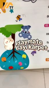 YATT Playmat Bayi Karpet Lipat / Playmat Foldable Bayi Foam Nyaman Ukuran 120x180cm (Bonus Tas)