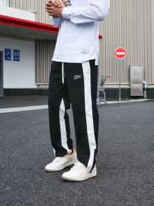 Ballho Quick Dry Basketball Training Sports Pants Mens Woven Loose Fit Straight Leg Sweatpants Breathable Sportswear