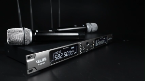 SHALANRA VM9000 True Diversity Wireless Microphone 2 Handheld Microphone Metal Microphone UHF FM150M Receiving Distance 4 Antennas