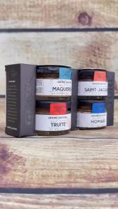 Pate Hải Sản Groix & Nature Pháp - Cua Cá Hồi Scotland 100g Set 4 Vị Tôm Hùm Sò Điệp 120g Ăn Liền Phết Bánh Mì
