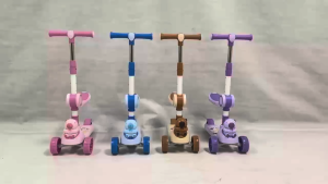 READY STOCK TO SHIP CAPYBARA RIDE ON SCOOTER KIDS 2 - 7 YEARS ADJUSTABLE FOLDABLE MUSIC SONG LED COLOURFUL LIGHT