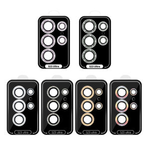Glitter Camera Protector For Samsung Galaxy S25 Edge S24 S23 Plus S22 Ultra A55 S25U S24U Lens Protective Tempered Glass Film