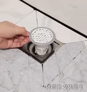 ท่อระบายน้ำ ตะแกรงป้องกันกลิ่น 10 ครั้ง ท่อน้ำ ชุดปิด กรองเส้นผมและของเสีย หลีกเลี่ยงการอุดตัน ป้องกันกลิ่น