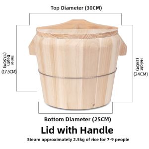 Large Capacity Wooden Rice Steamer Restaurant Use