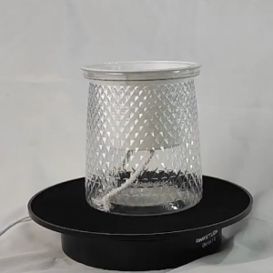 JIRIFARM - Pot Bunga Diamond Transparan Diameter 11 - Tanaman Hias Otomatis Self Watering Pot Unik