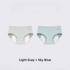 Girls Period Underwear High Waist Cotton Triangle Pants Leakage Proof Safe Hygienic Pads for Teenage Students Menstrual Period