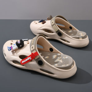 2024 New Mens Clog Shoes Summer Sports Outdoor Slip-Resistant Slippers Head Covering Comfortable Wearing Sensation Trendy Youth EVA Injection Mould