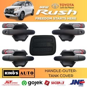 Paket Handle Outer Tank Cover Rush 2006 2016 Hitam Doff