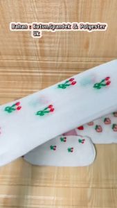 PGMKS105 Kaos Kaki Wanita Ankle Socks Kaos Kaki Semata Kaki Motif Strawberry