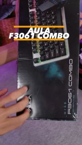 AULA Keyboard Gaming Wired Mouse Set Keyboard Gaming Mouse Combo USB Wired F3061 Full RGB Backlight Untuk Gamers Komputer Laptop Original Garansi 1 Tahun