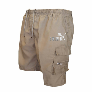 Outdoor Shorts Bike Shorts with Elastic Belts Baggy Work Shorts with Multiple Pockets Quick-Drying Printed Sweatpants