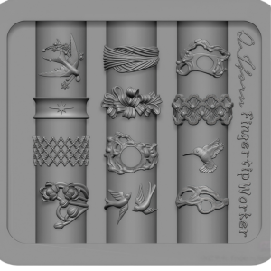 other | Artistic Vintage Floral Butterfly Lace Silicone Mold 3D Embossed Nail Art Decorations Essential Tool for Nail Artists