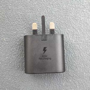 Samsung | Samsung 25W UK Charger PD USB C Super Fast Charge Adapter For Galaxy Z Flip Fold 7 6 S24 S25 Ultra M53 M52 +1/1.8M Type C Cable
