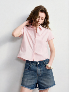 Toyouth | Romantic Light Spring Simple Casual Short Cotton Shirt