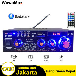 Amplifier BT-858A: Penguat Suara Hi-Fi Stereo Bluetooth 5.0 AC 220V & DC 12V