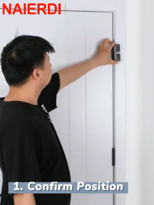 Heeman4u Household Small Adjustable Cushioning Pulley Door Closer Spring Aluminum Alloy Light Automatic Rebound Door Closing Handy Toolrumah kecil laras kusyen Pulley pintu lebih dekat Spring aluminium aloi cahaya automatik pemulihan pintu penutup alat b