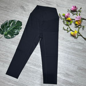 Quần lửng 9 tấc nữ tập gym yoga aerobic thể thao lưng cao chất liệu thun lạnh co dãn 4 chiều BINSPORTS Q190