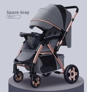 WEIJIA | Wide Long Sit-Lie Lightweight Foldable Reversible Shock Absorbing Baby Stroller