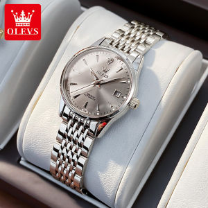 OLEVS | OLEVS Automatic Watch for Women Calendar Display Stainless steel Original Luxury Brand Ladies Wristwatch Bracelet Set Gift