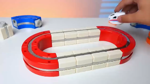 Magnetic Train Track Assembly Toys Kids DIY Versatile Track Building Assembly Blocks Children Birthday Gift