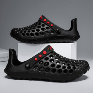 Summer Shoes Men Clogs Eva Slippers Men Flat Sandals Breathable Hole Shoes Men Beach Home Leisure Slides Men Summer Shoes