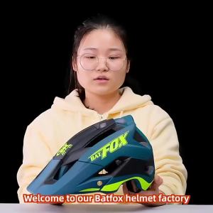 BATFOX การปั่นจักรยานหมวกกันน็อก MTB ผู้ชายจักรยานผู้หญิงภูเขาเบามากหมวกกันน็อคจักรยานหมวกกันน็อคขี่จักรยานถนน Airframe Ciclismo