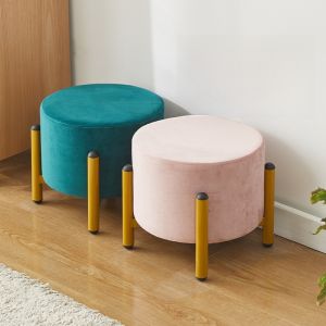 Luxury Mini Stool Home Use Low Stool Creative Multifunctional Sofa Side Table Shoe Changing Stool for Living Room